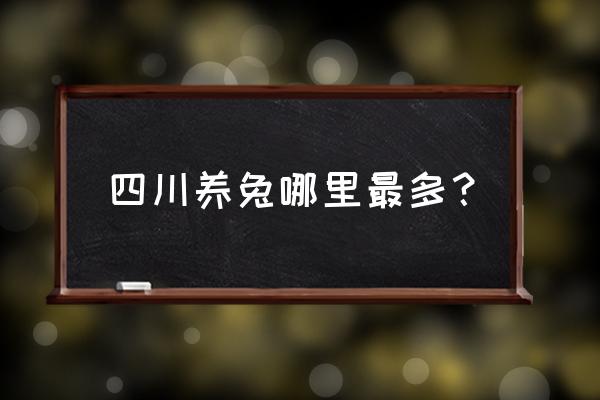 自贡有活兔批发市场吗 四川养兔哪里最多? 自贡有活兔批发市场吗 四川养兔哪里最多?