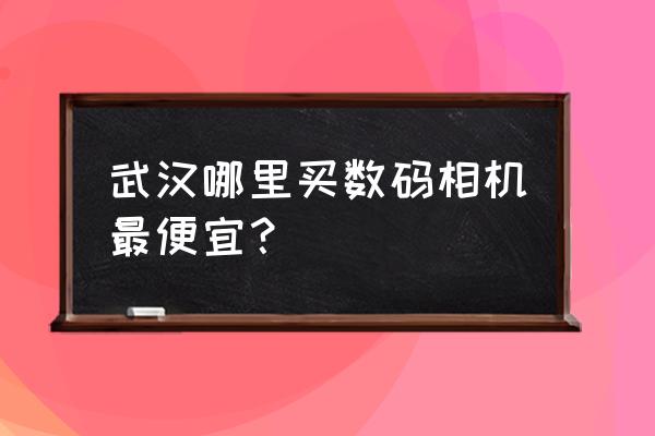 武汉哪里有卖微单的 武汉哪里买数码相机最便宜？
