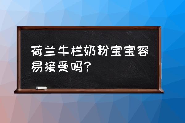 荷兰有哪个进口奶粉 荷兰牛栏奶粉宝宝容易接受吗？
