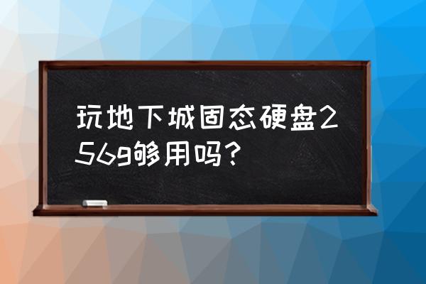 dnf53个g正常吗 玩地下城固态硬盘256g够用吗？