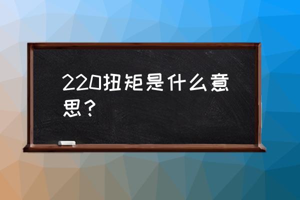 177匹255牛米什么水平 220扭矩是什么意思？