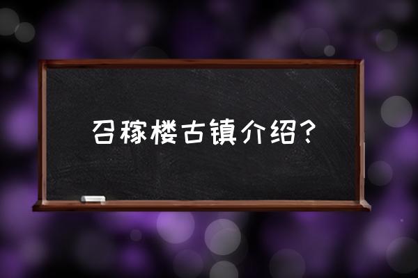 上海召稼楼最值得去的地方 召稼楼古镇介绍? 上海召稼楼最值得去的地方 召稼楼古镇介绍?