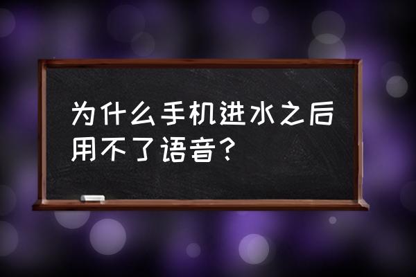 手机进水没有声音怎么处理 为什么手机进水之后用不了语音? 手机进水没有声音怎么处理 为什么手机进水之后用不了语音?